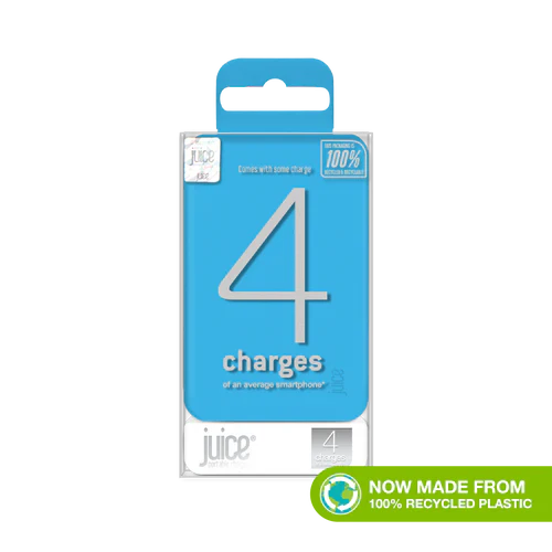 Juice ECO 4-Charge Power Bank - 12,000mAh - Aqua-WeBuyAnyPhone.com Marketplace